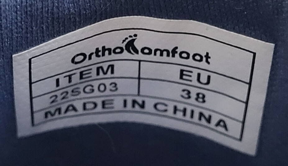 Ortho-comfoot Womens 38 Slip-On Comfort Wedge Arch Support Orthopedic Zip Up