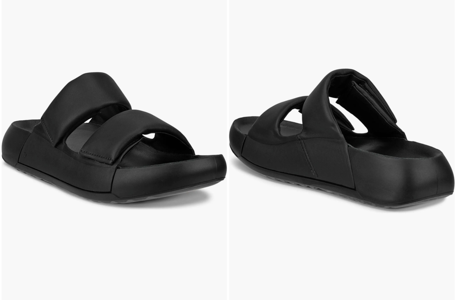 NIB Ecco Cozmo PF Water Resistant Slide Sandal Black 40EU / 9-9.5 US