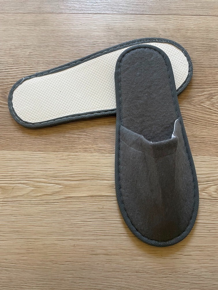 Disposable Slippers Non Slip Closed Toe 3 pairs For Spa, Bathroom, Hotel AirBnb