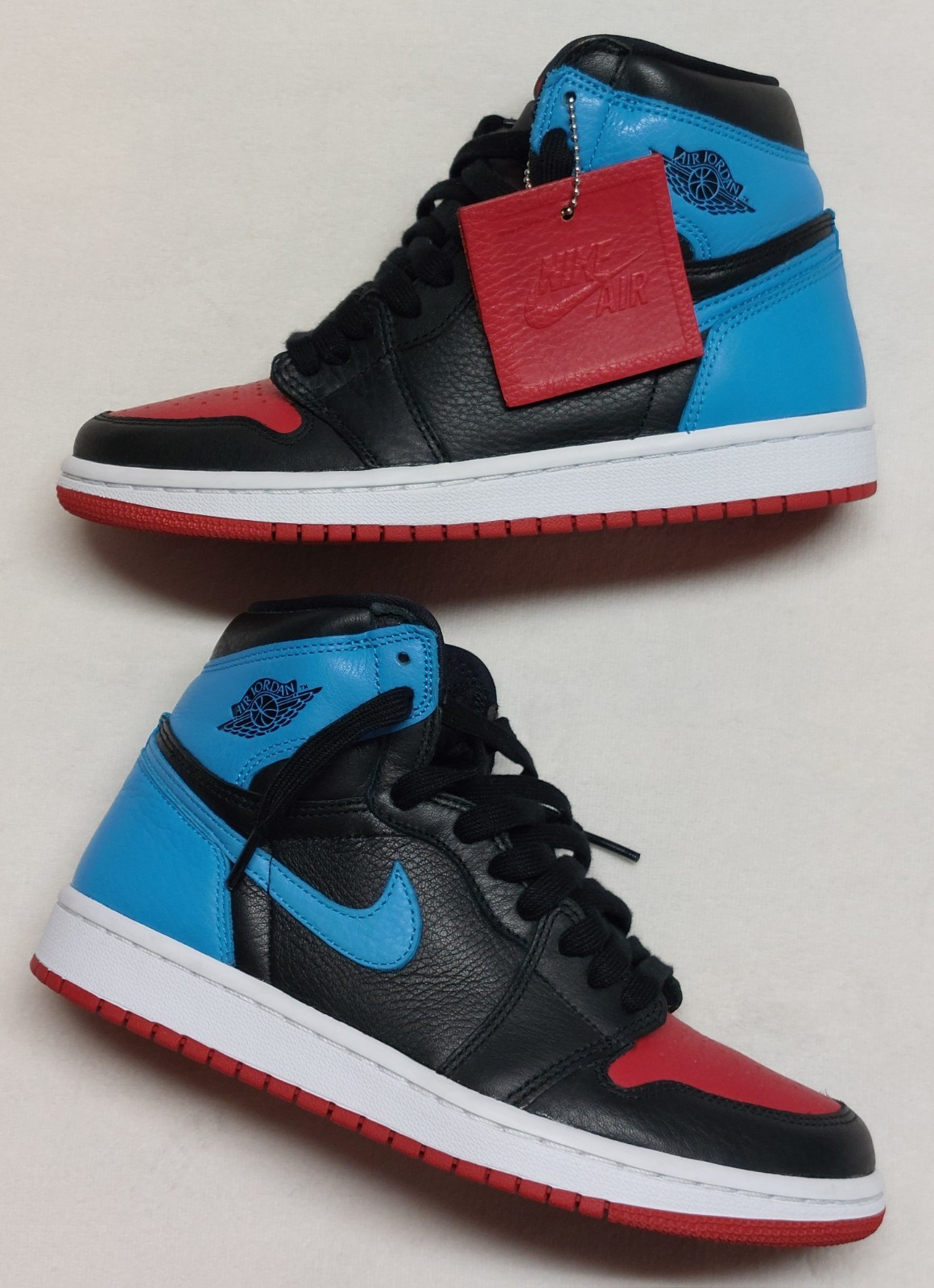 Women’s NIKE Air Jordan 1 High OG Black/Blue/Red Size 7