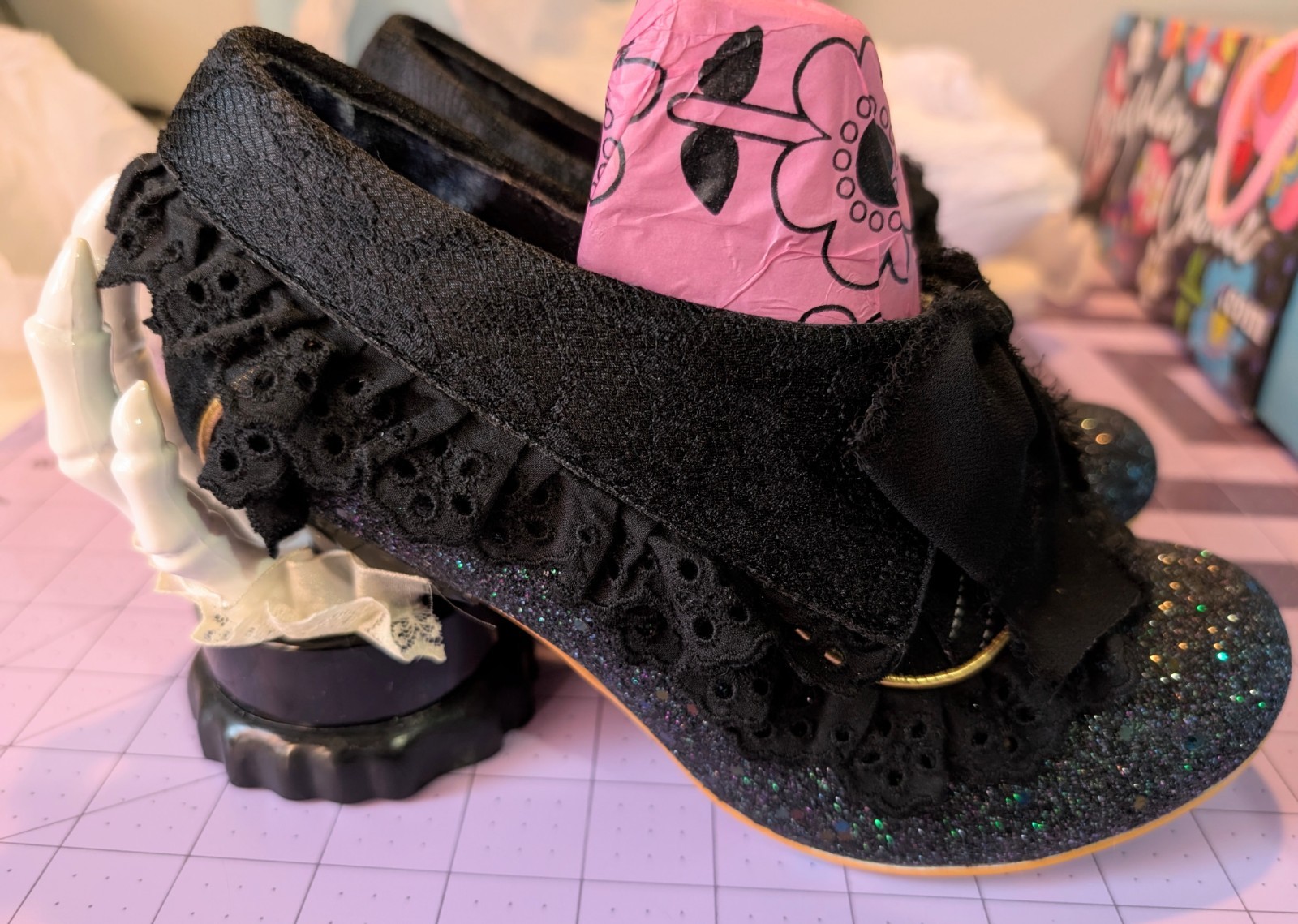 Irregular Choice Creepy Curiosity Skeleton Concept Heels Shoes Women’s 37 6.5 7