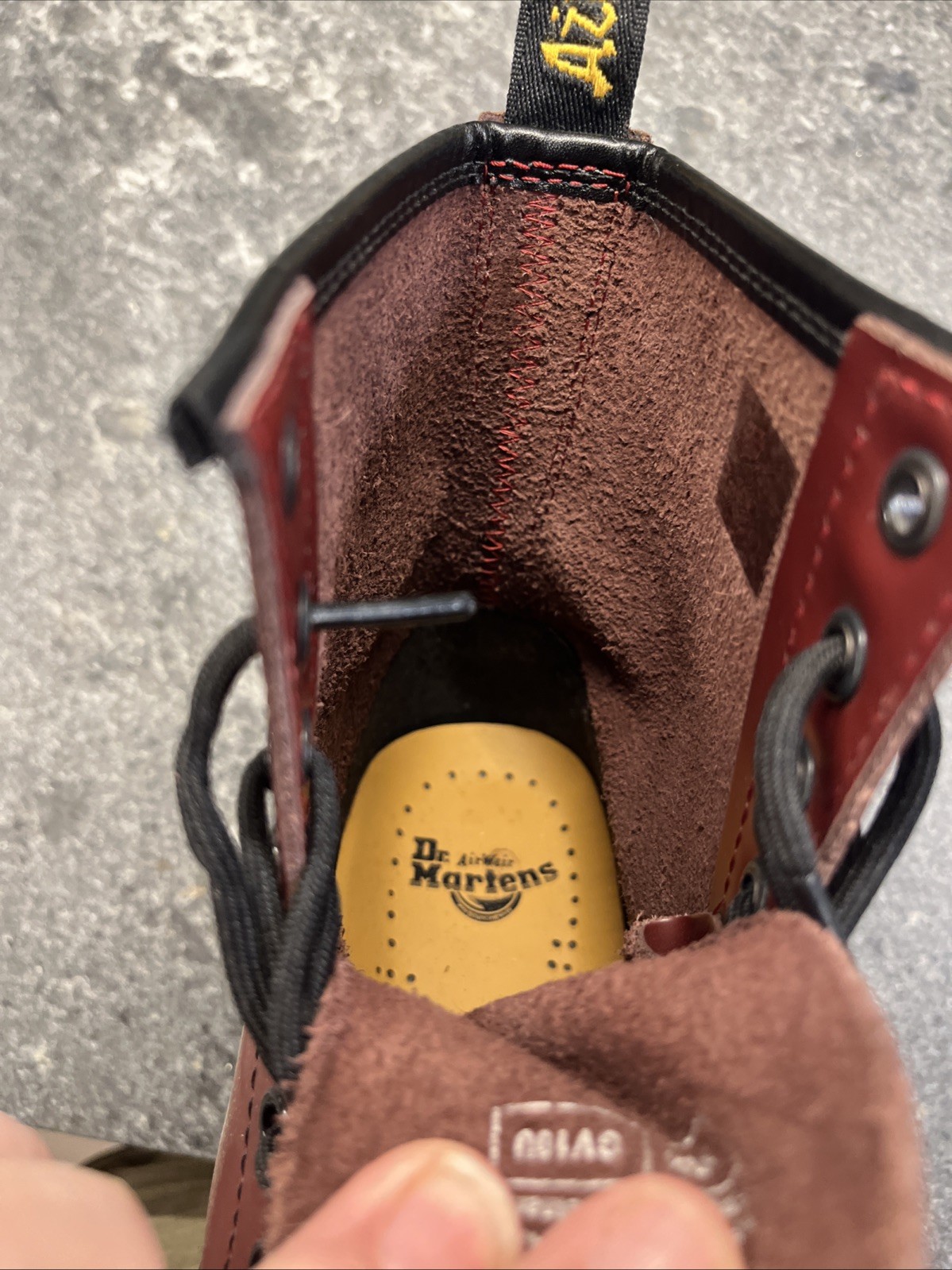 Amputee Size 7 Left Dr Martens Cherry Red 1460 Smooth Leather Boots