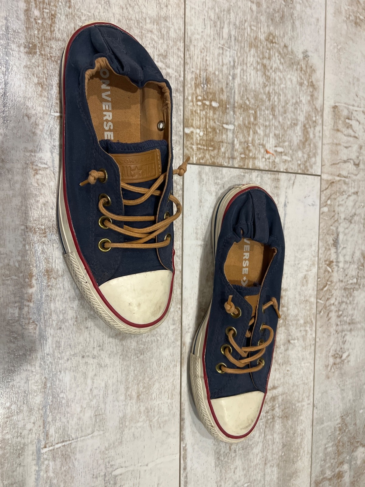 Converse Chuck Taylor All Star Shoreline 7.5 Low Athletic Navy Blue Slip on