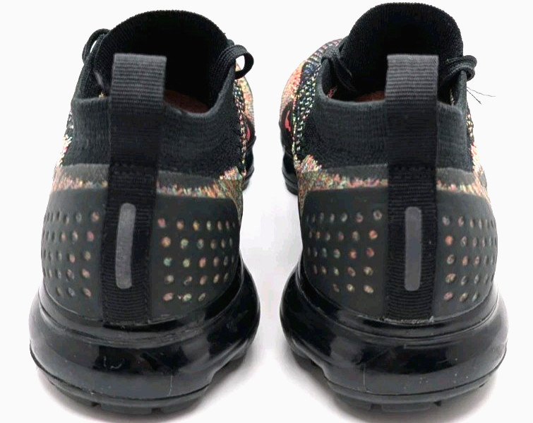 Nike Air VaporMax Flyknit 2 Black Multicolor Women’s Shoes Size 8 EXCELLENT