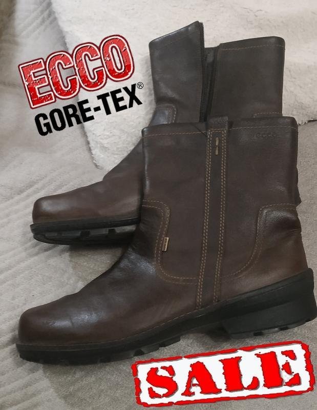 Women Ecco boots brown leather 42 #3QLA