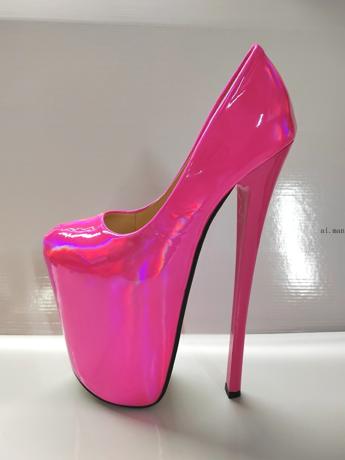 New Women Extreme High Heel 22cm Sexy Platform Pumps Stiletto Slip on Shoes Size