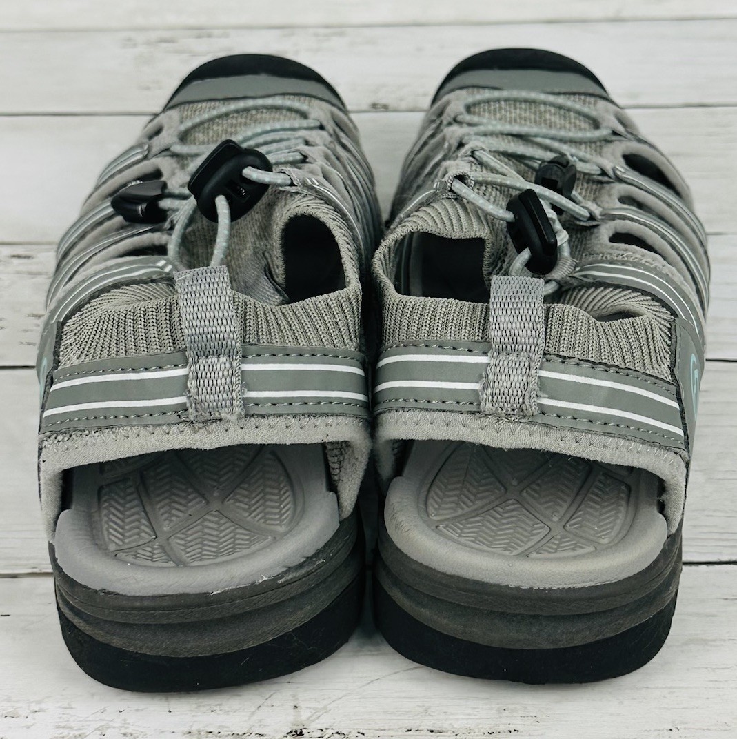 Magellan Outdoors Sandals Womens Size 8 Gray Adjustable Vented Closed Toe Hiking