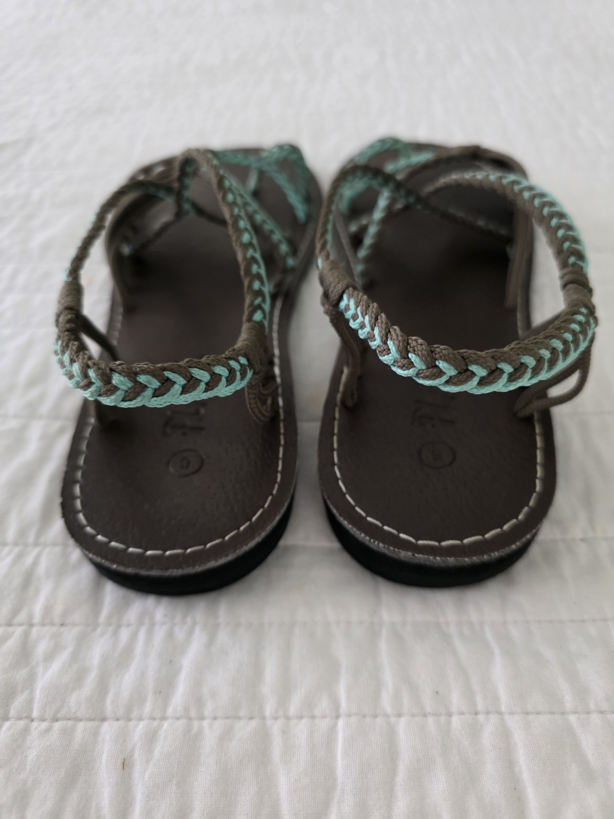 Plaka Beach Oceanside Flat Summer Sandals for Women Toe Loop Woman’s 9 vacation