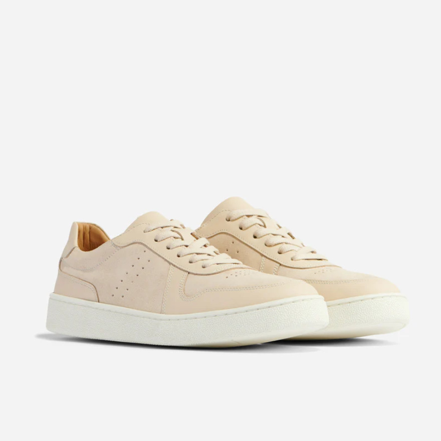 AUTH Nisolo Bria Go-To Court Sneaker Women’s Bone Leather Comfort Casual Shoes