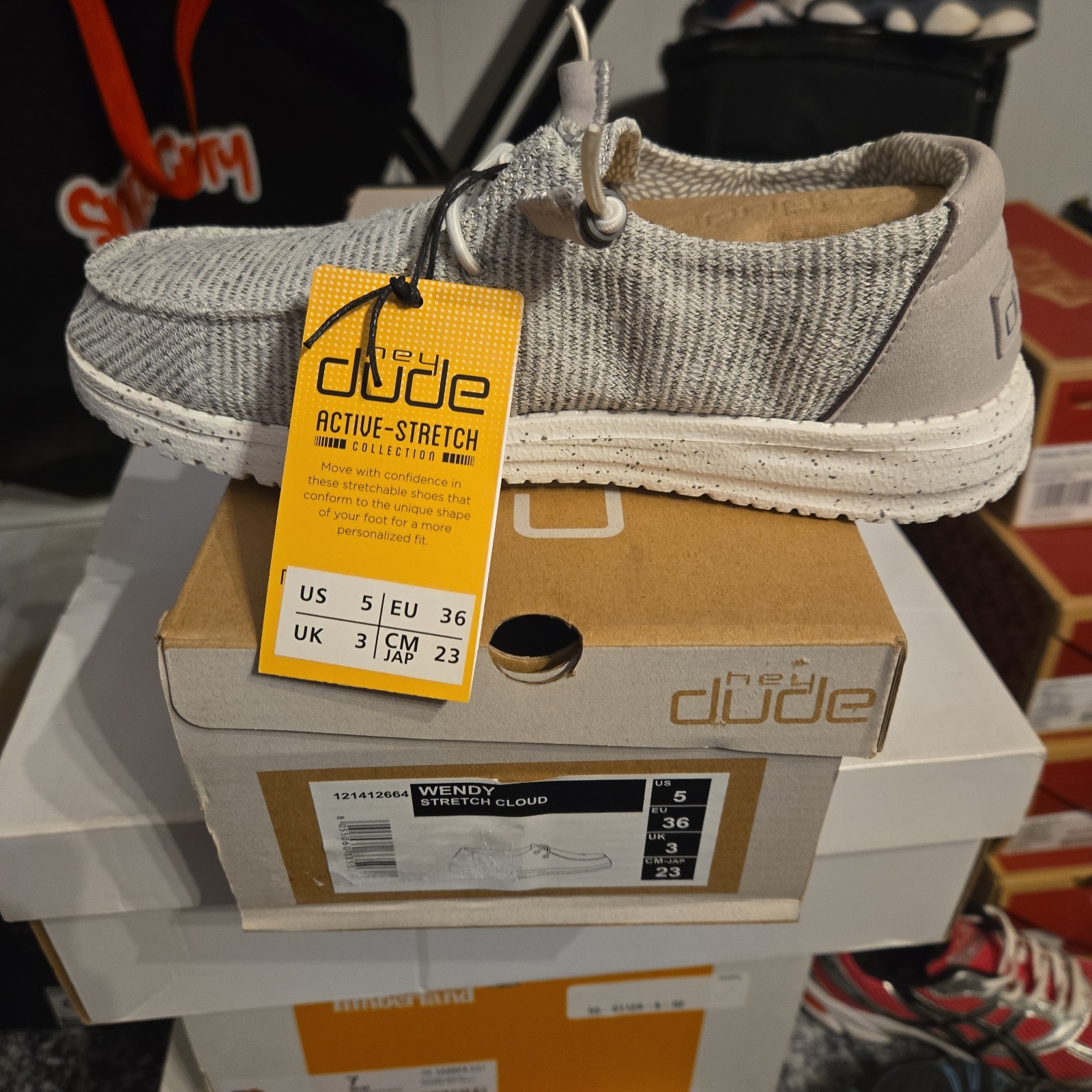 Hey Dude Women’s WENDY Stretch Cloud 121412664 US Women’s 5 EU 36