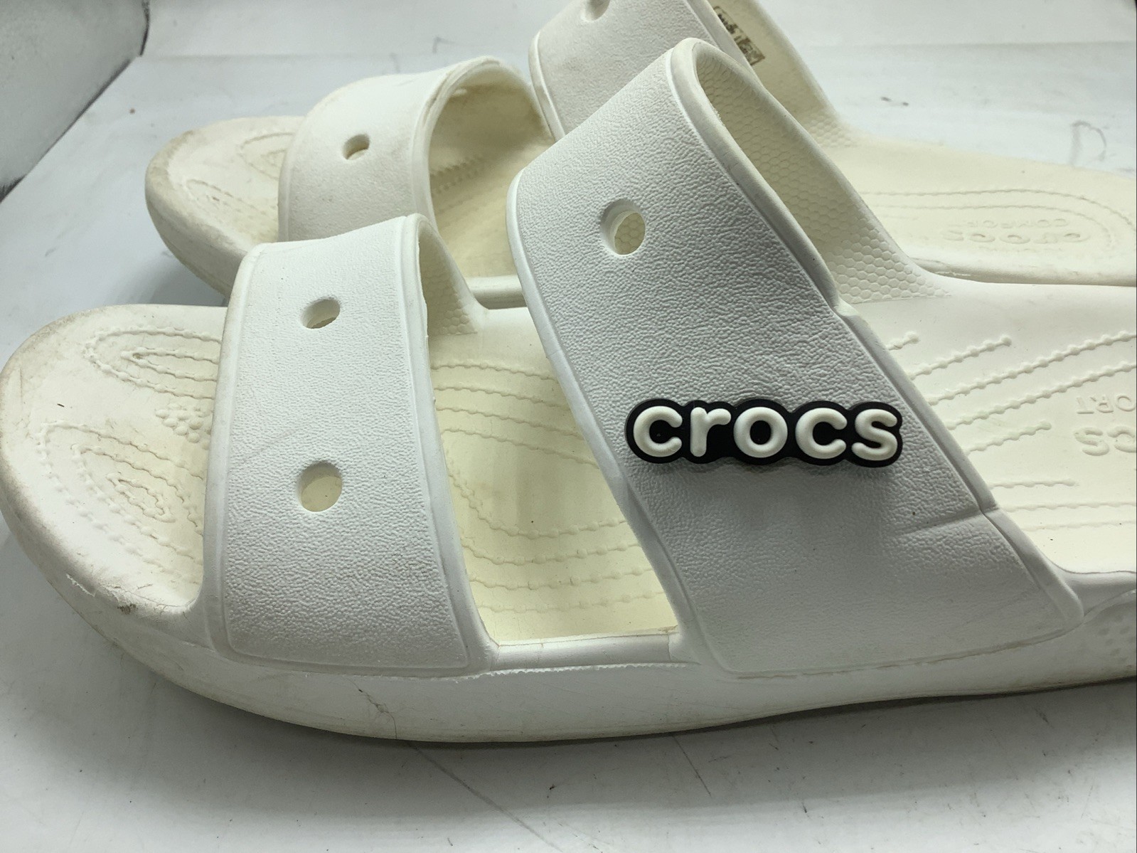 Iconic Crocs Comfort Sandals Slides Two Strap Slip-On US Womens 11 Mens 9