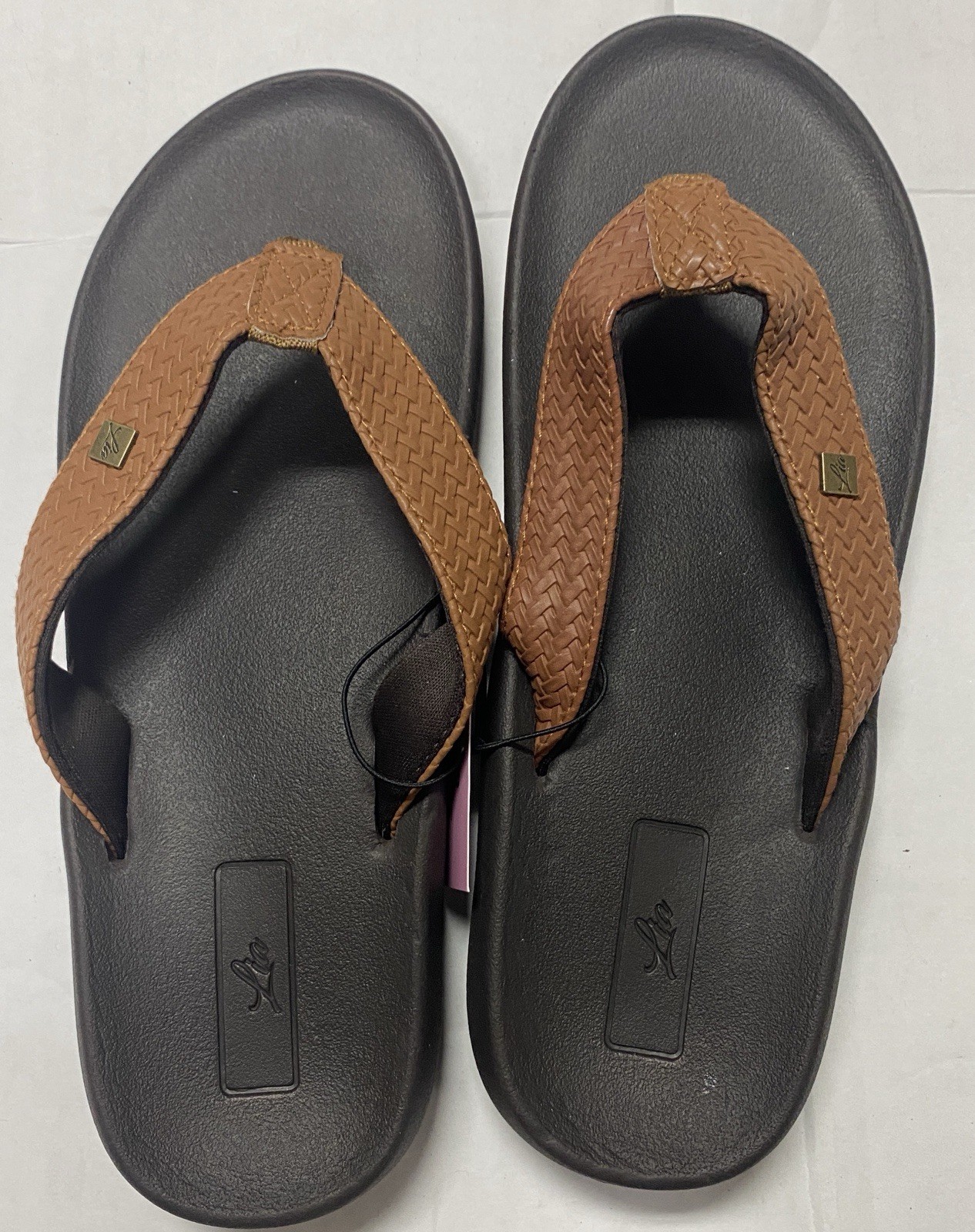 Lia Comfort Beach Summer Women’s 6 7 8 9 10 11 Brown Flip Flops Sandals New