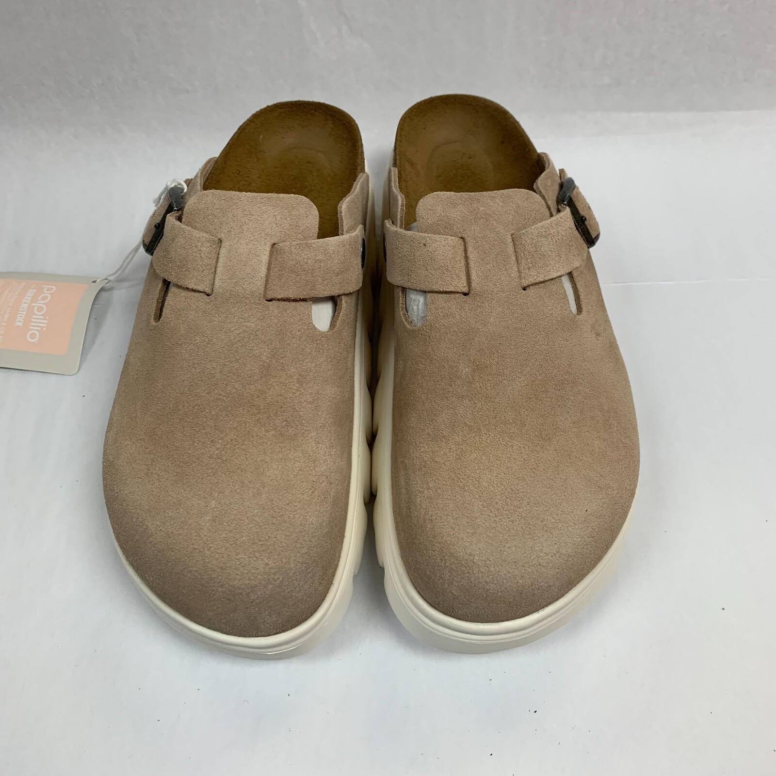 Birkenstock New w/ Box Boston Papillio Chunky Warm Sand Suede Nar – Select Size