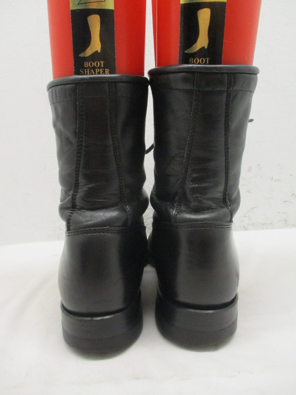 Justin Black Leather Roper Lace Up Womens Ankle Boots Sz 6.5 B Sty L0506 USA
