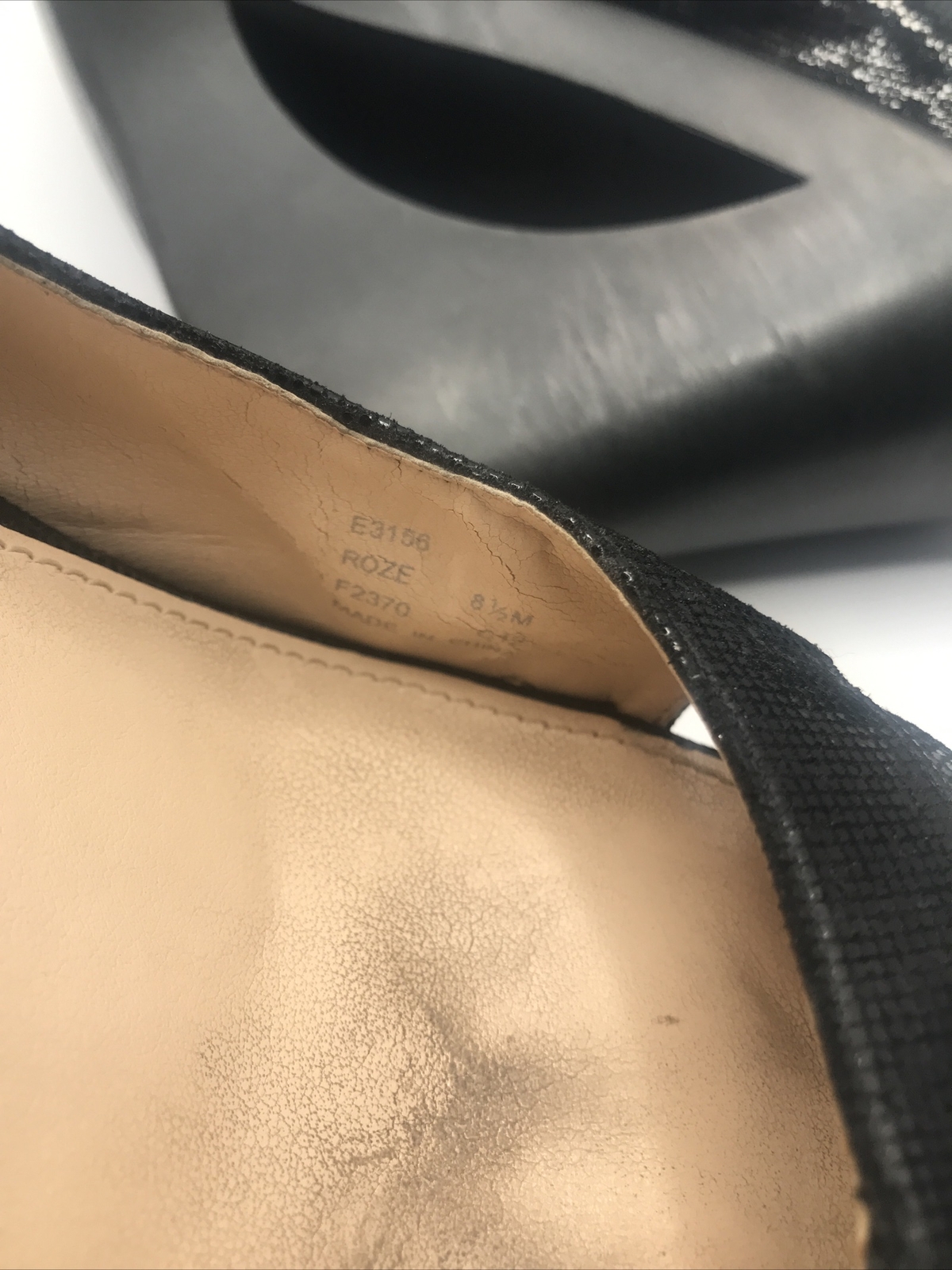 CALVIN KLEIN Women’s Black Roze Mini Square Print Peep Toe Wedge Pumps Size 8.5M
