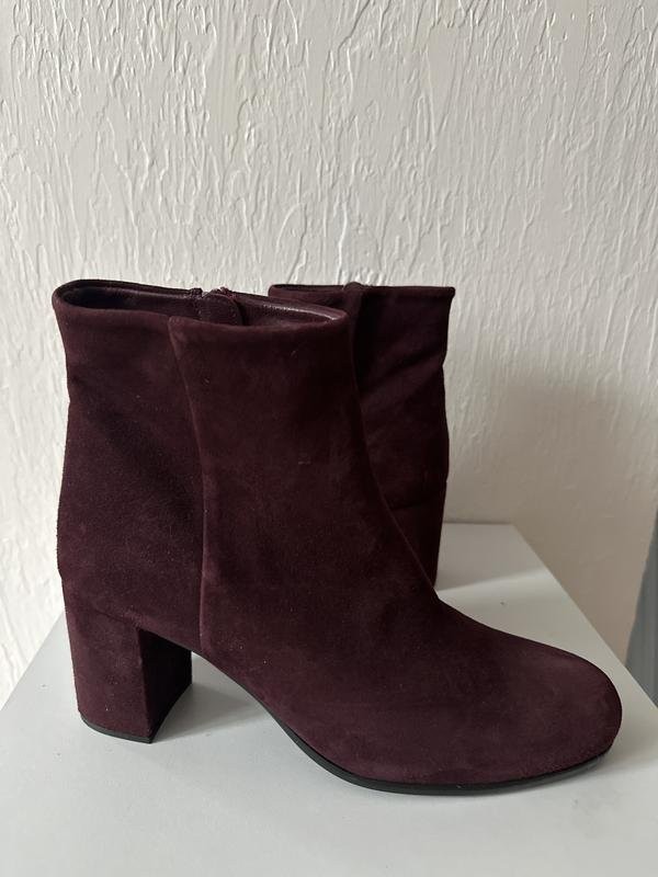 women unisa ankle boots burgundy suede 41