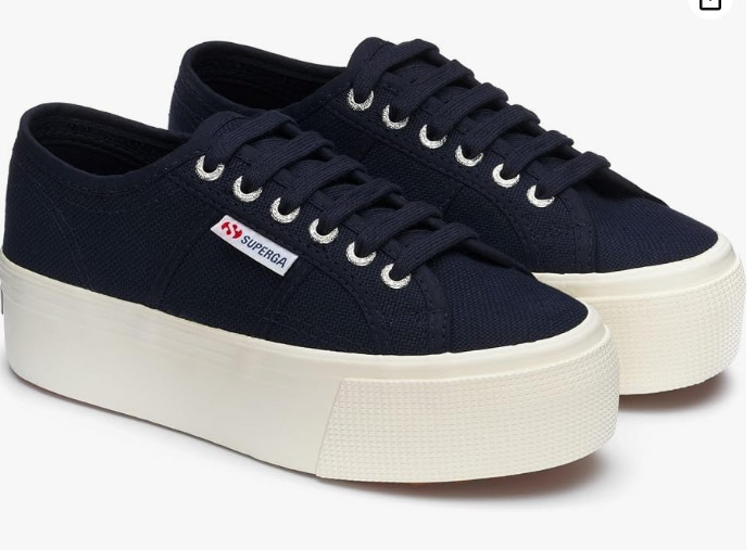 Superga 2790A COTW Linea Up Down Womens Platform Sneakers Men 5 Women 6.5 Blue
