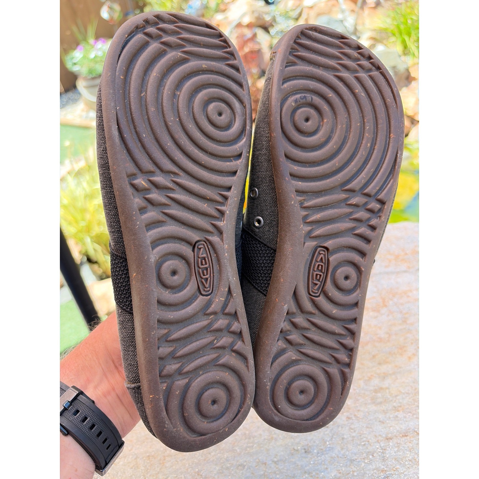 KEEN Sienna MJ Canvas Mary Jane Black Gray Flats Shoes Womens 10.5 1014731