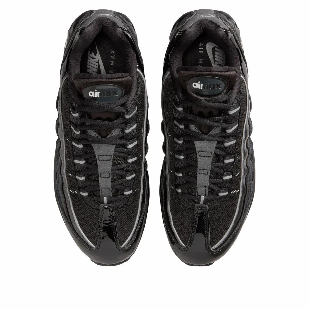 Nike Air Max 95 Big Bubble Black/Metallic silver Shoes IB6397-001 Women’s sz 6-8