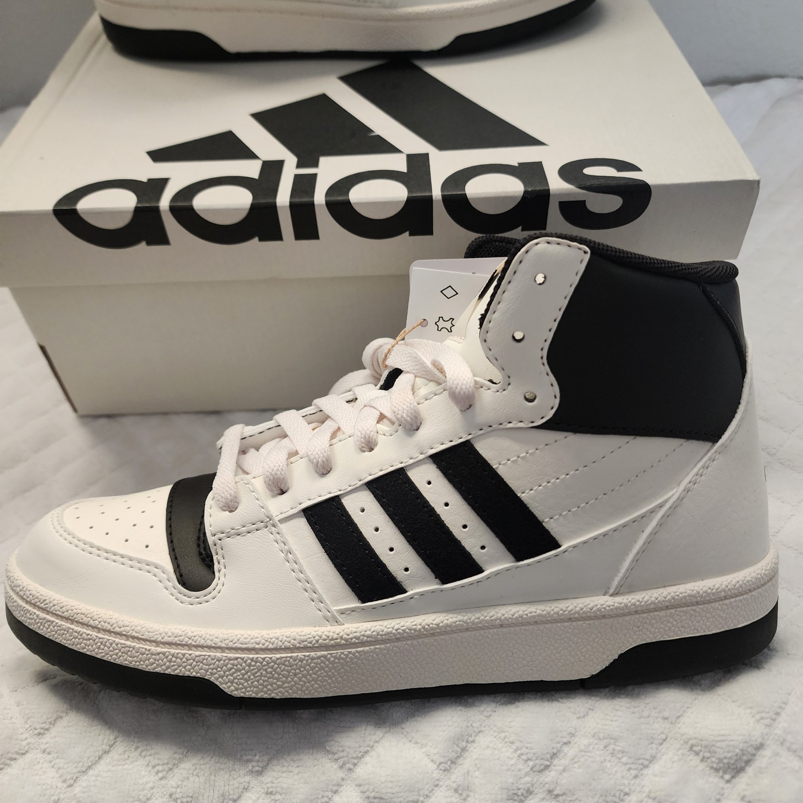 Adidas Break Start Mid Women’s Basketball Shoe White Sneaker 7
