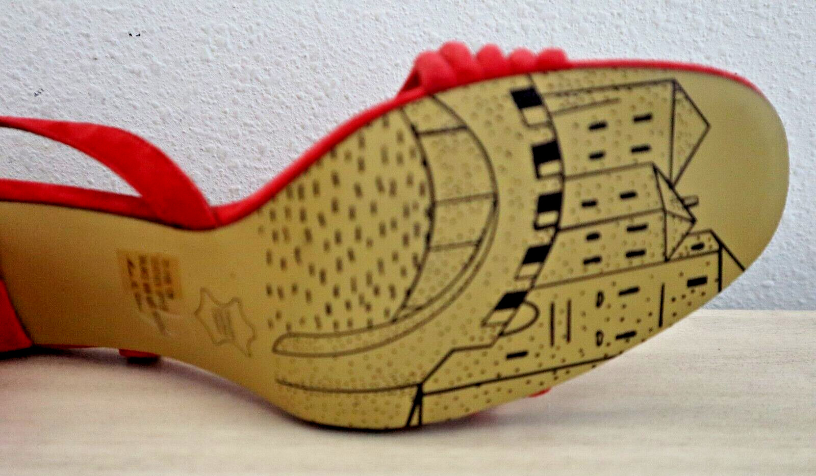 Bella Vita Women’s Sz 12 N Red Zariah Block Heel Leather Slingback Sandals $115