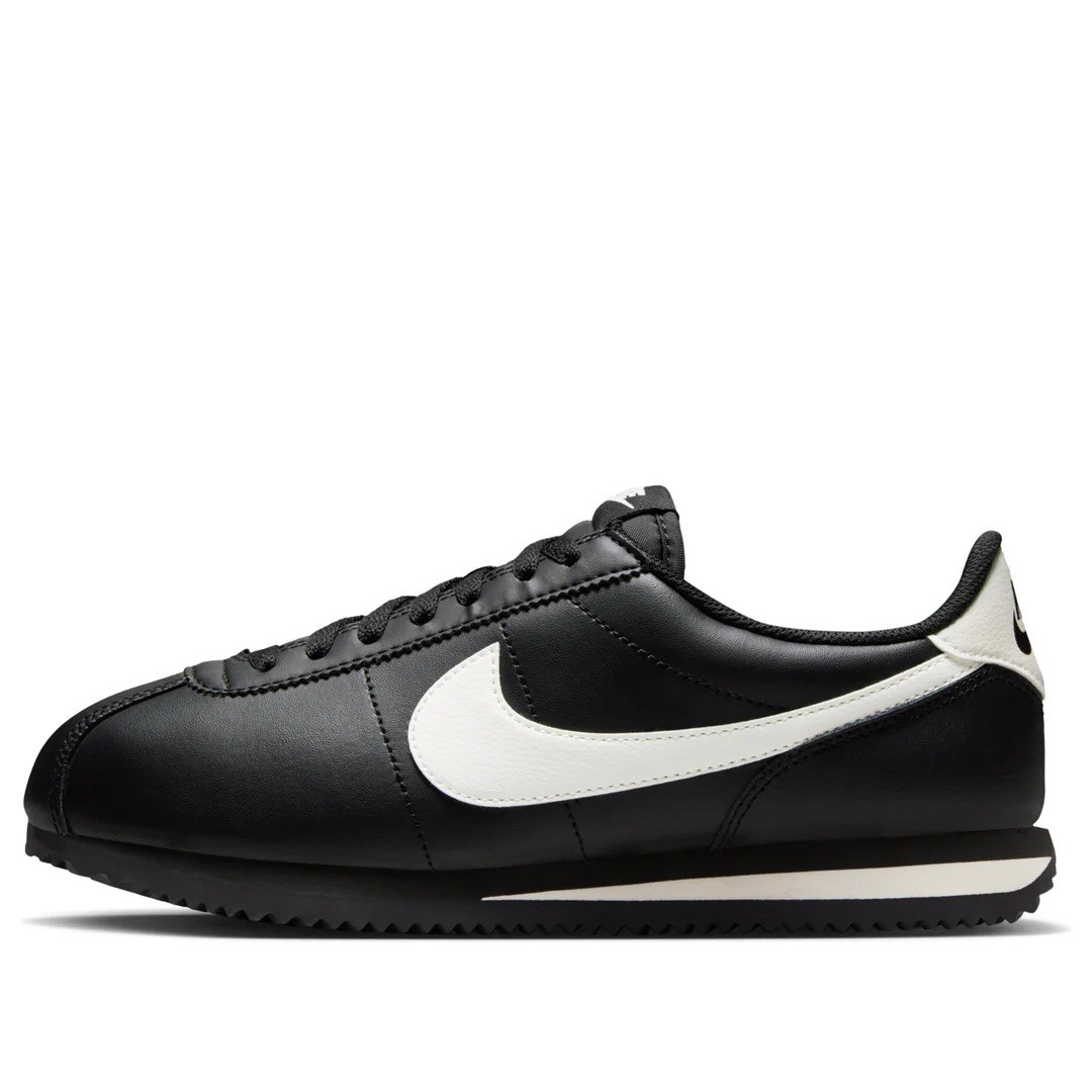 Nike Cortez Black Pale Ivory Lace Up Casual Sneakers DN1791-006 Women’s Sizes