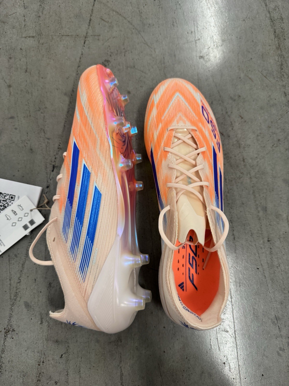 Size 10.5 – adidas F50 Sparkfusion Elite Low FG/AG Orange (Women’s) JS4378 (New)