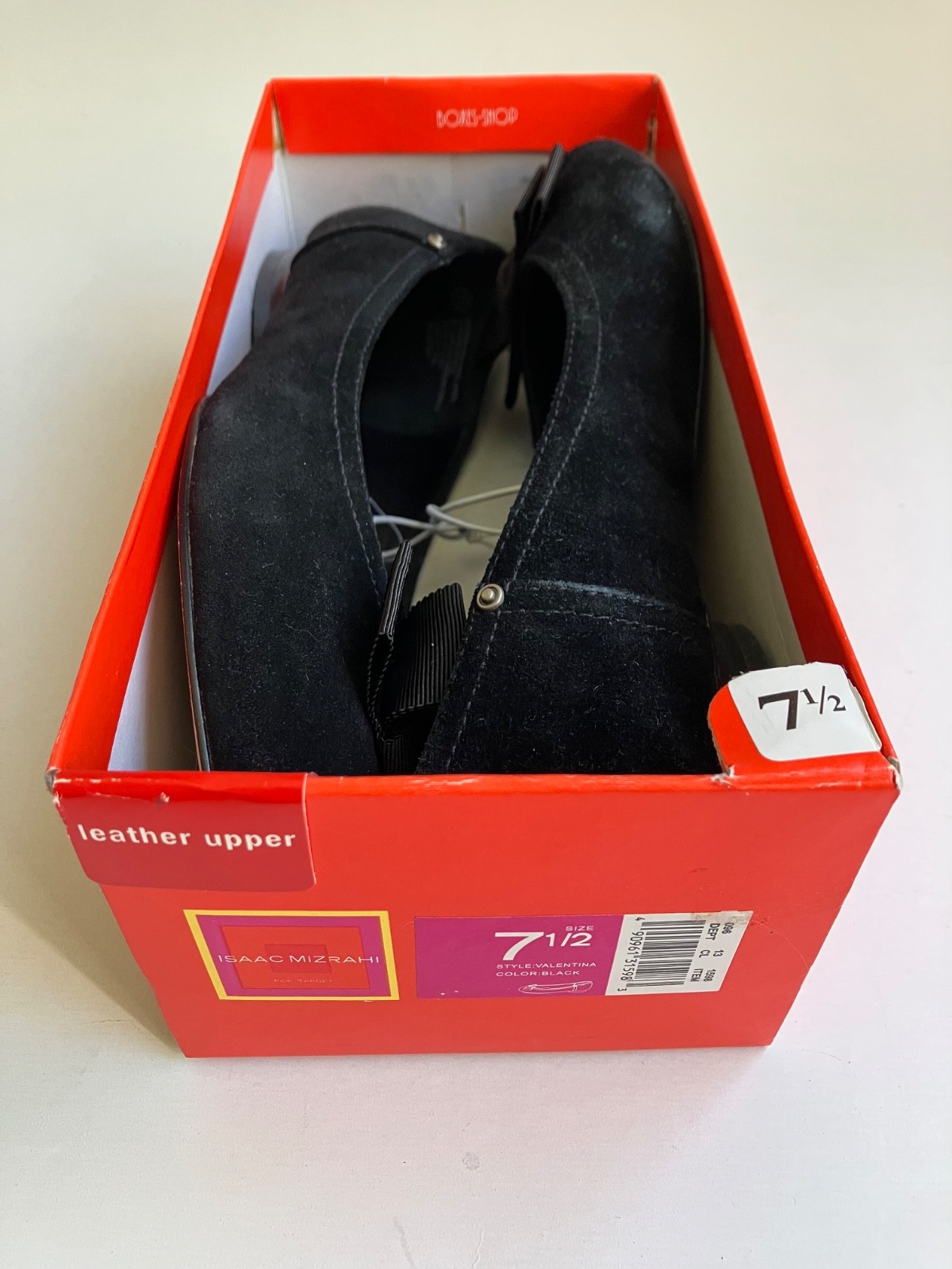 Isaac Mizrahi for Target Black Ballet Flats Valentina 7.5 Medium (B,M) New NIB