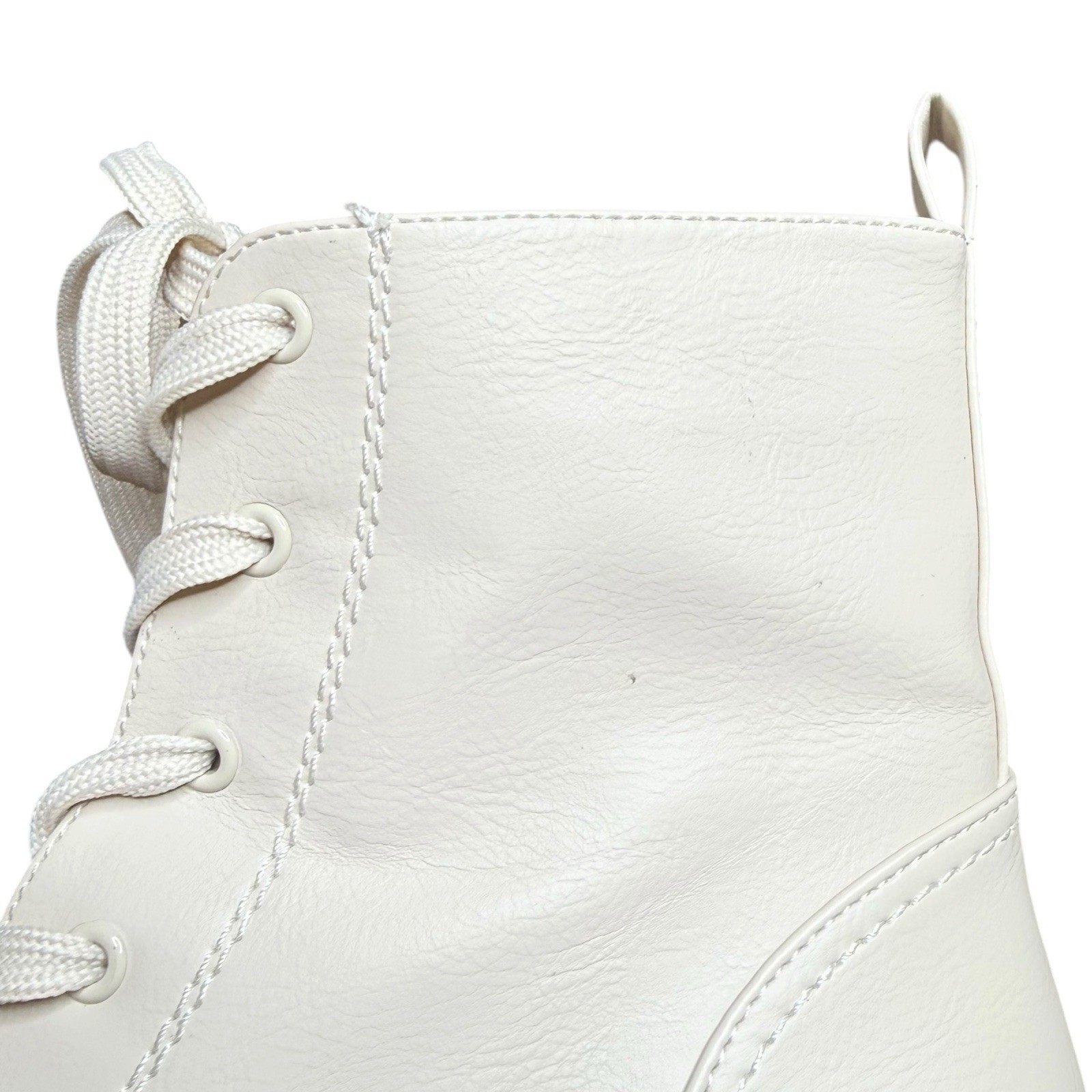 Esprit Cream Heeled Combat Boots Women’s Size 9.5 Padmé Amidala Disneybound