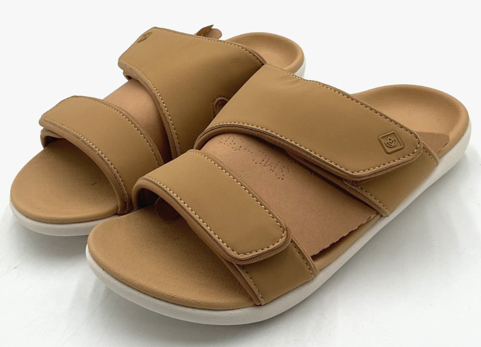 Spenco Kholo Nuevo Women’s Size 7.5 D (Wide) Champagne Comfort Slide Sandal NWOB