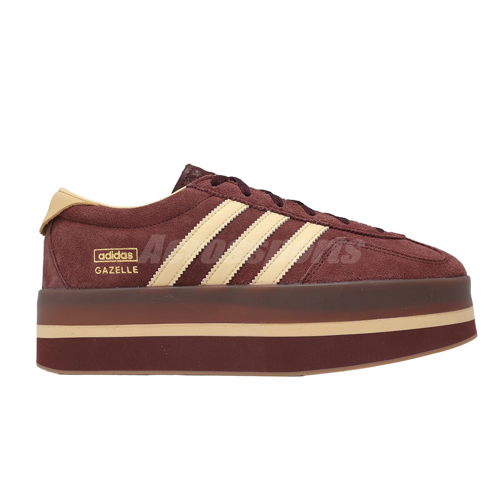 adidas Originals Gazelle Stack W Fox Brown Orange Tint Gum Women Casual JS3928