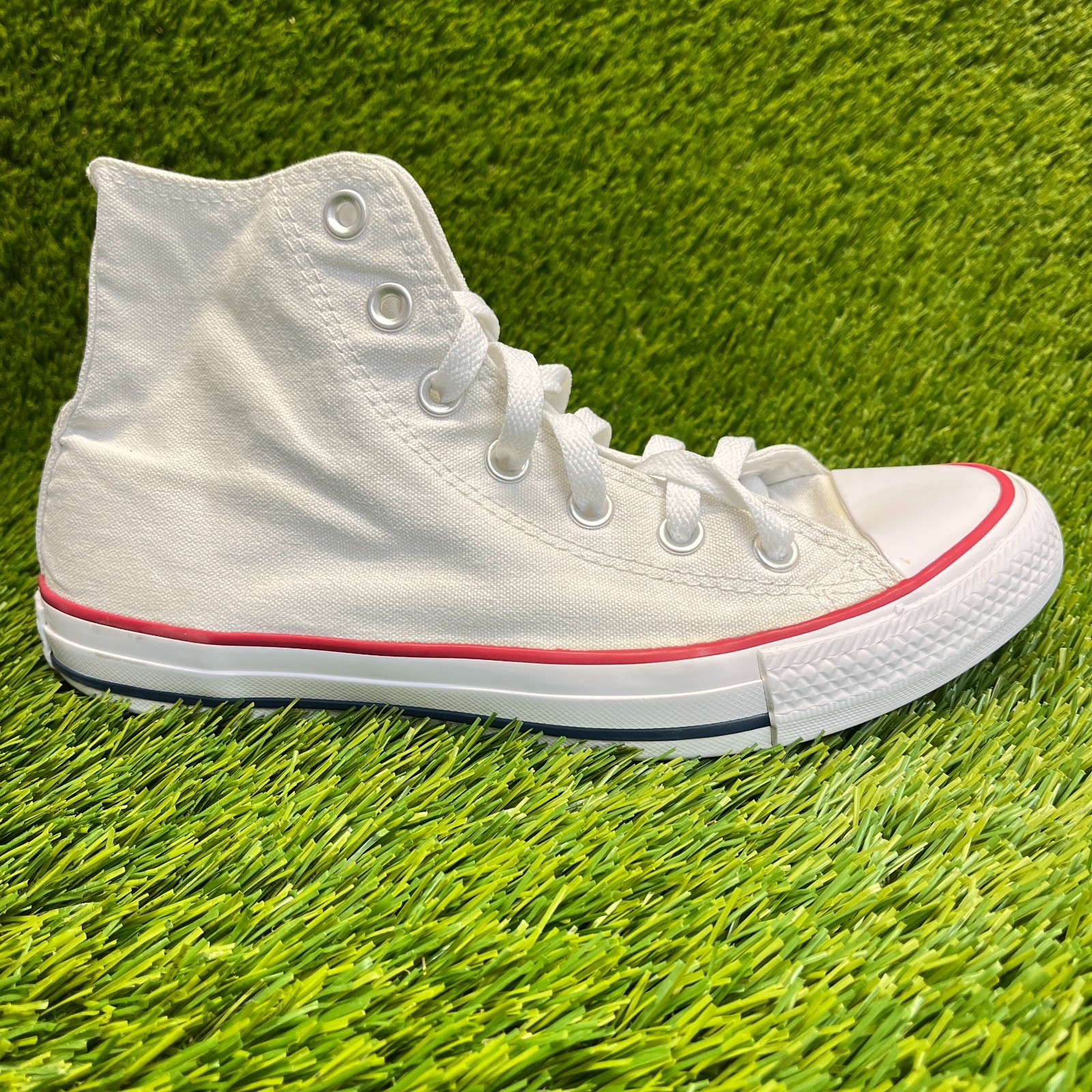 Converse Chuck Taylor All Star Hi Womens Size 8 White Athletic Shoes Sneakers