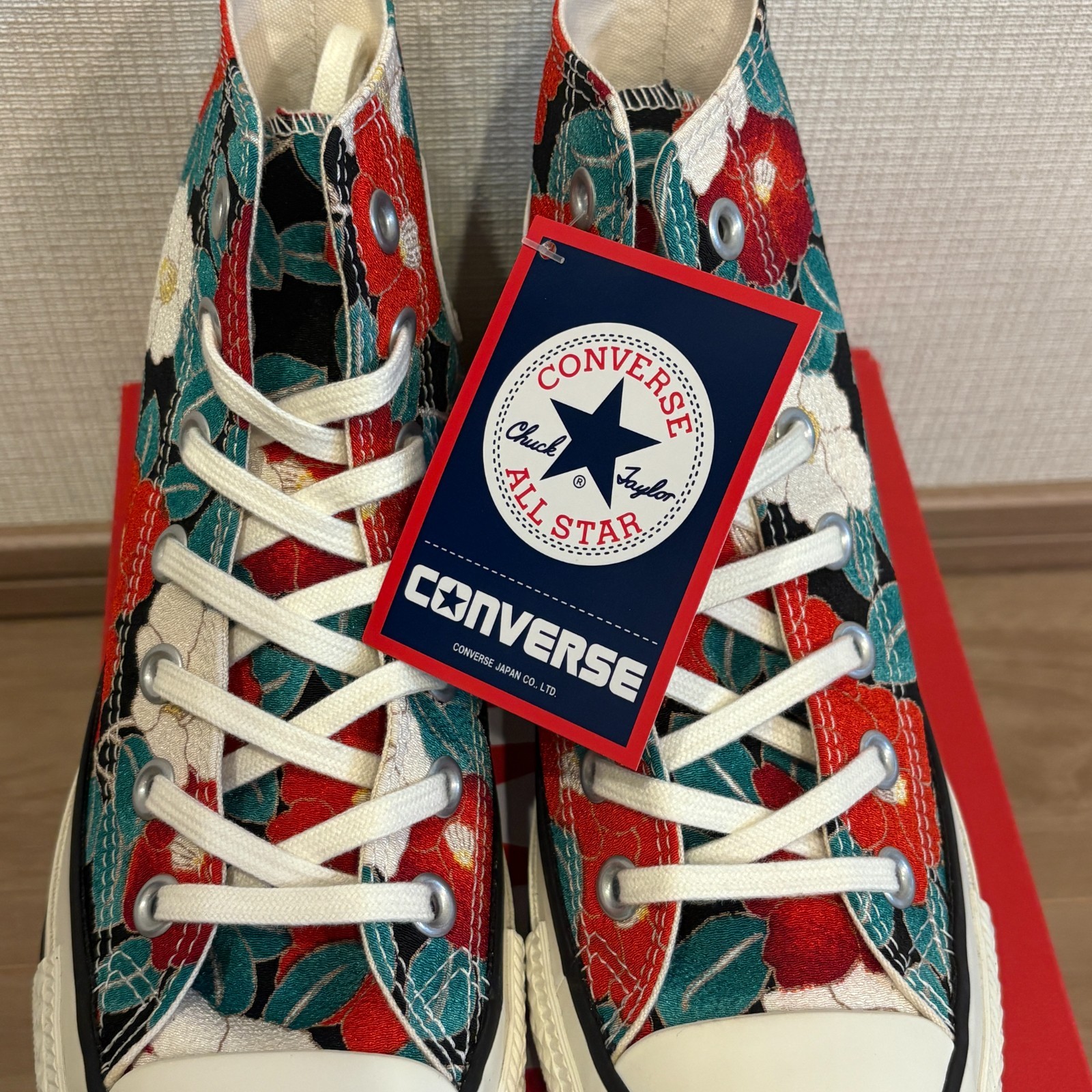 CONVERSE All Star WF HI / ippuya Collaboration Model BLACK/RED ABC-MART limited