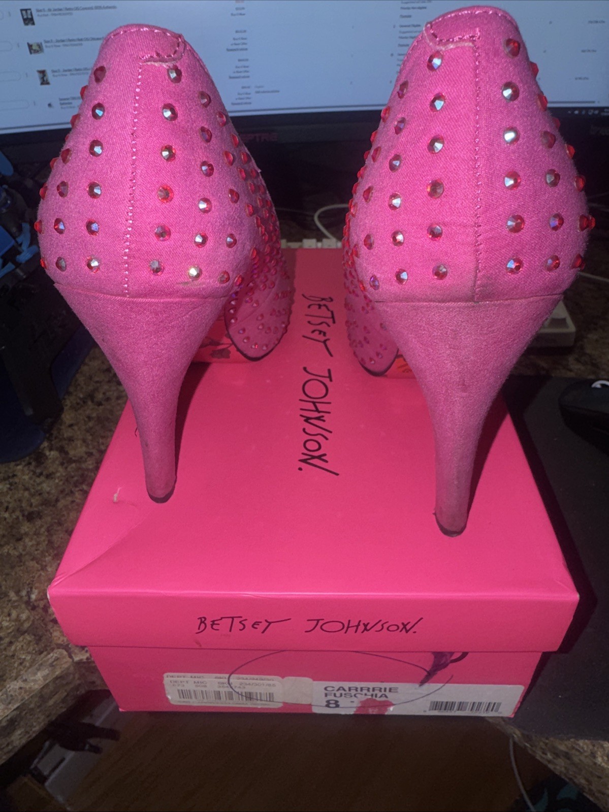 Betsey Johnson Carrrie Fuschia Heels Beautiful Shoes
