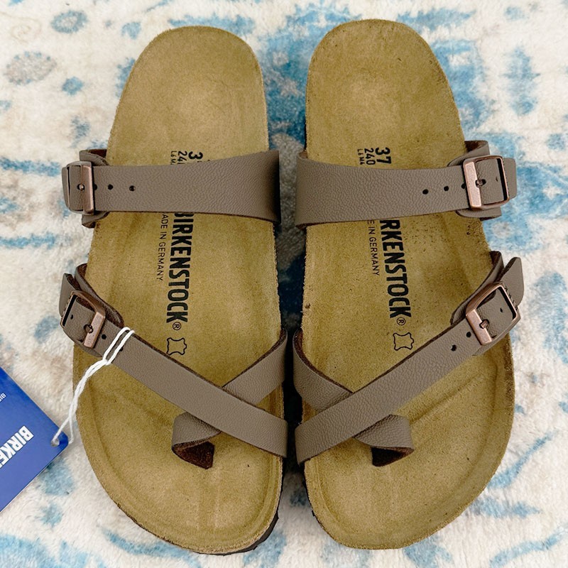 Birkenstock Mayari Mocha Birkibuc Women’s Shoes Casual Thong Sandals
