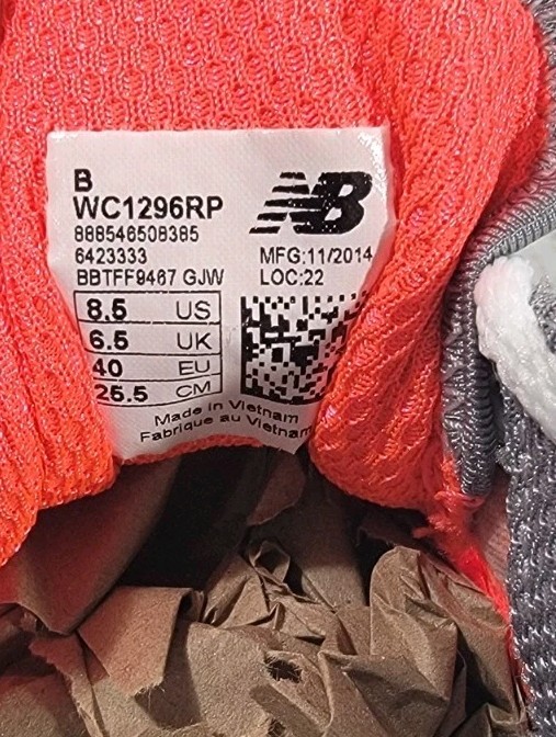 2014 New Balance 1296 Pink Shoes / WC1296RP / Women’s Size 8.5 B