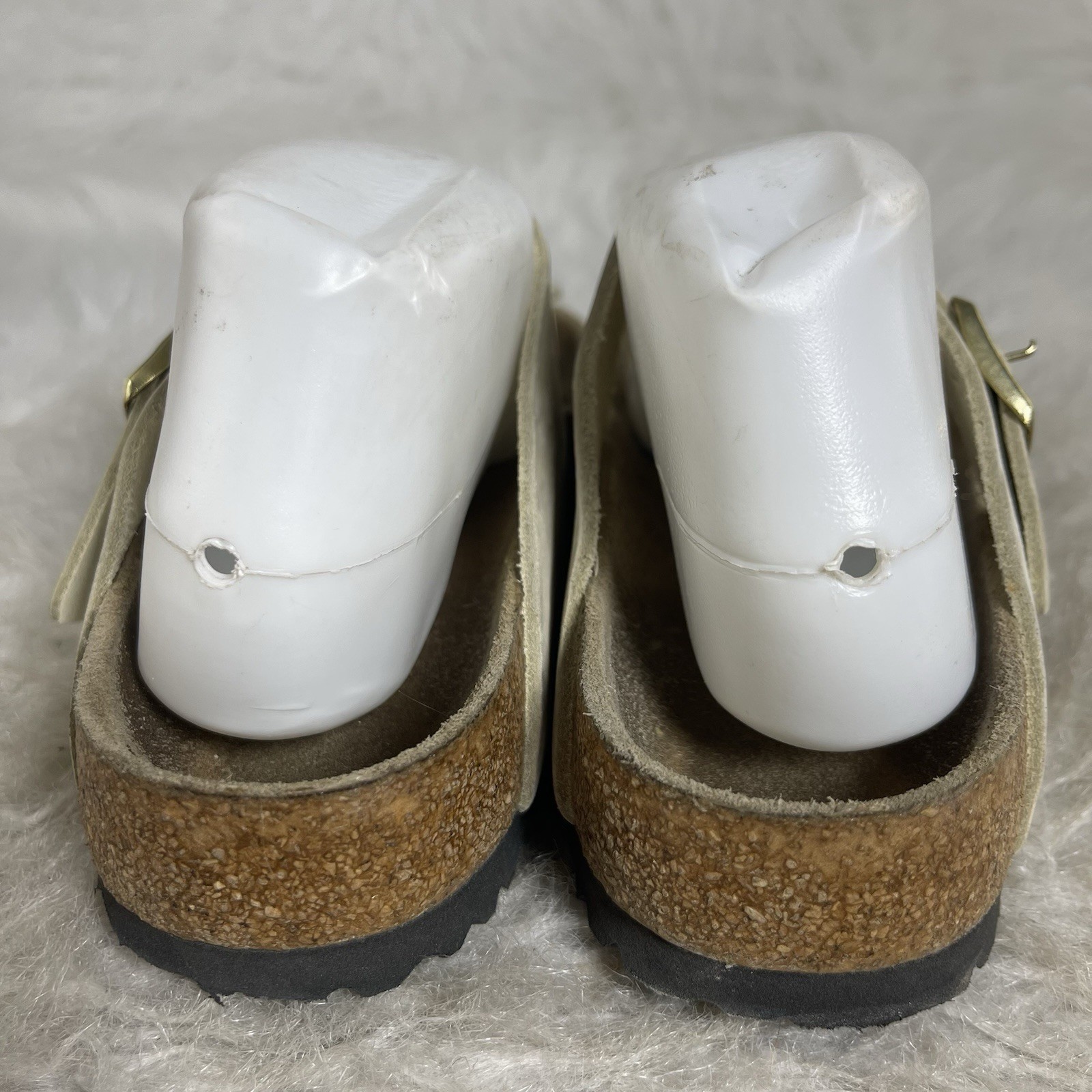 Birkenstock Gizeh Suede Sandals Cream Narrow EU 39 Women’s 8 Germany
