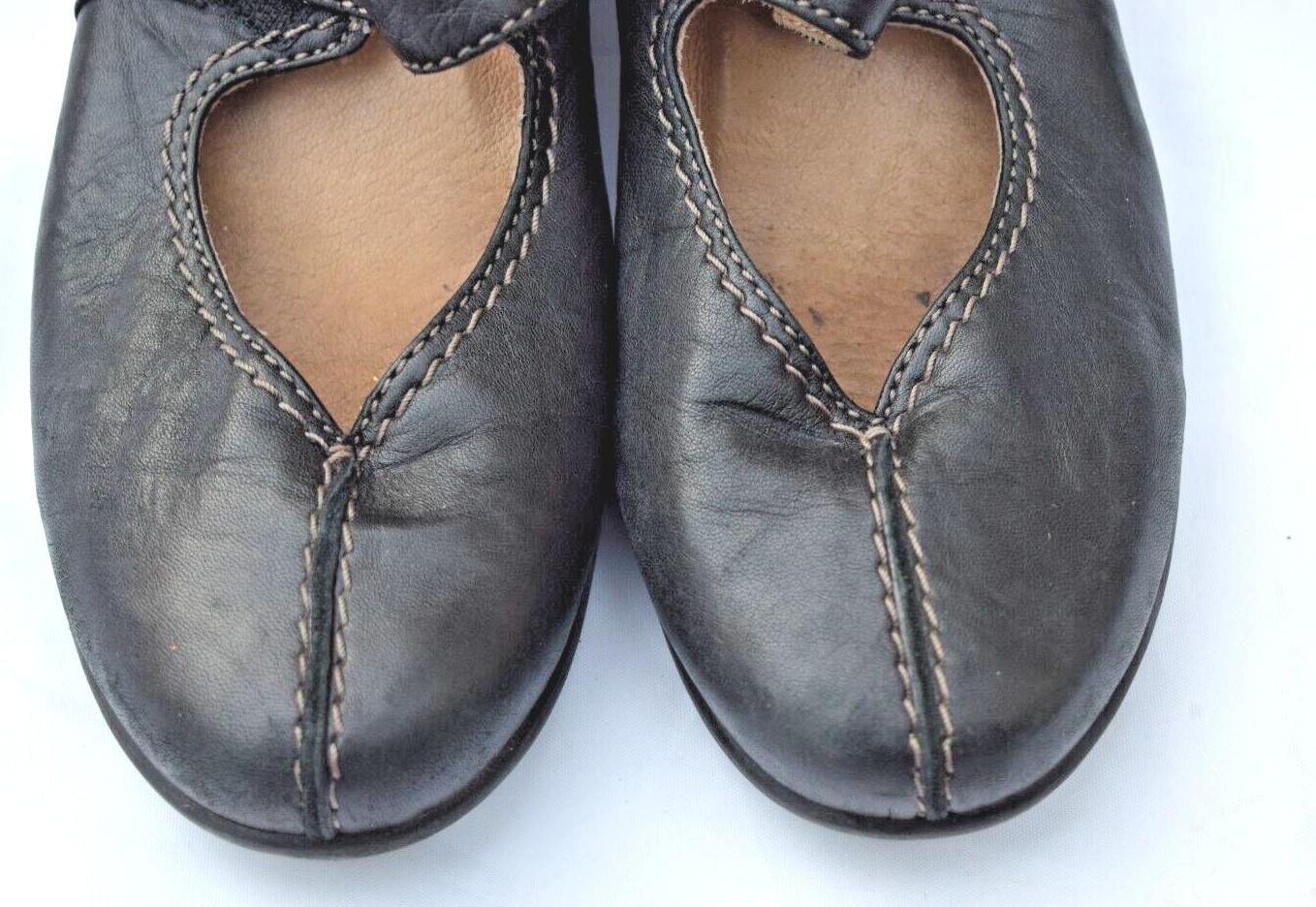 Sanita Mary Jane Leather Comfort Shoes Black Size 36 USA 6
