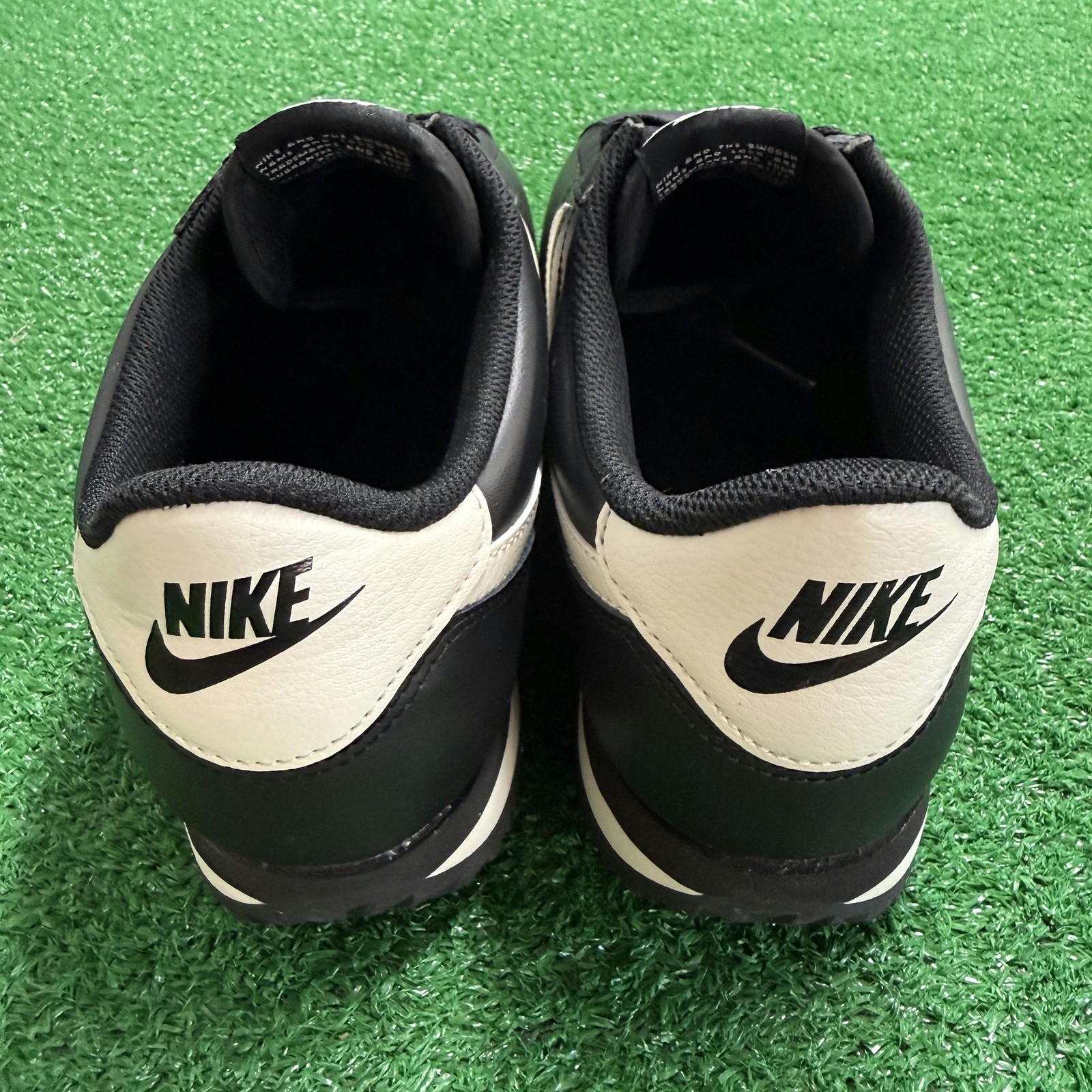 Nike Cortez Leather Black Pale Ivory Womens DN1791-006 NEW Multi Sz