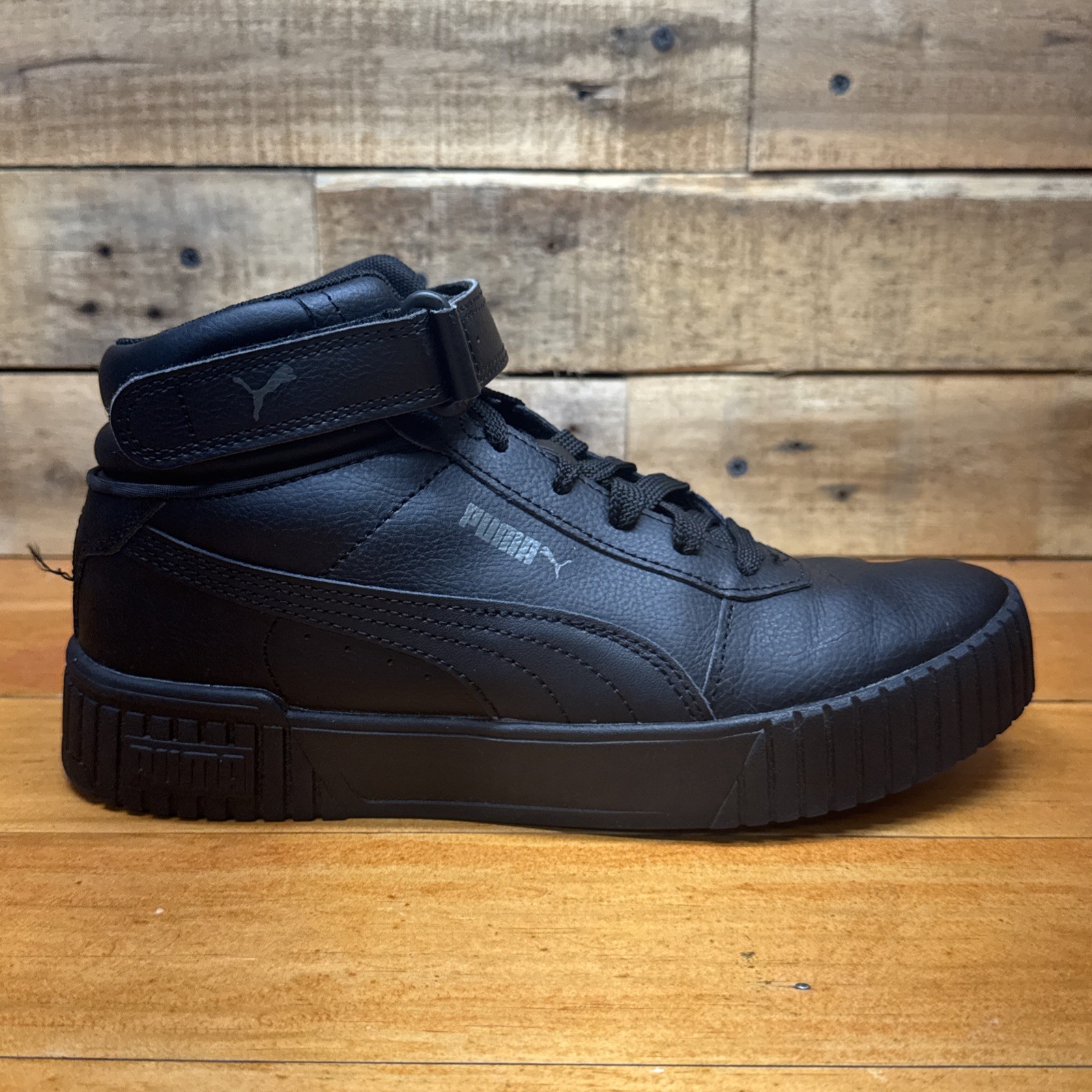 Puma Carina 2.0 Mid Women’s 5.5 Shoes All Black Fashion Dance Sneakers 385851-01