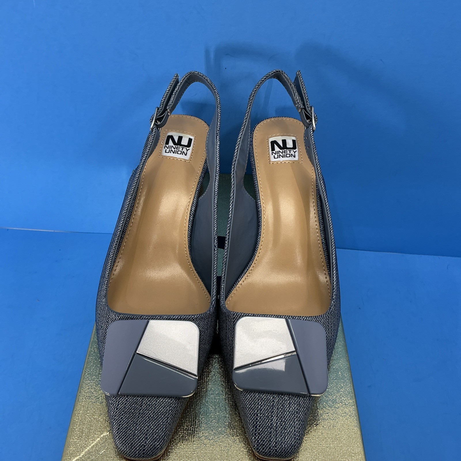 Ninety Union Sally Women’s Pump Blue Denim Size 8