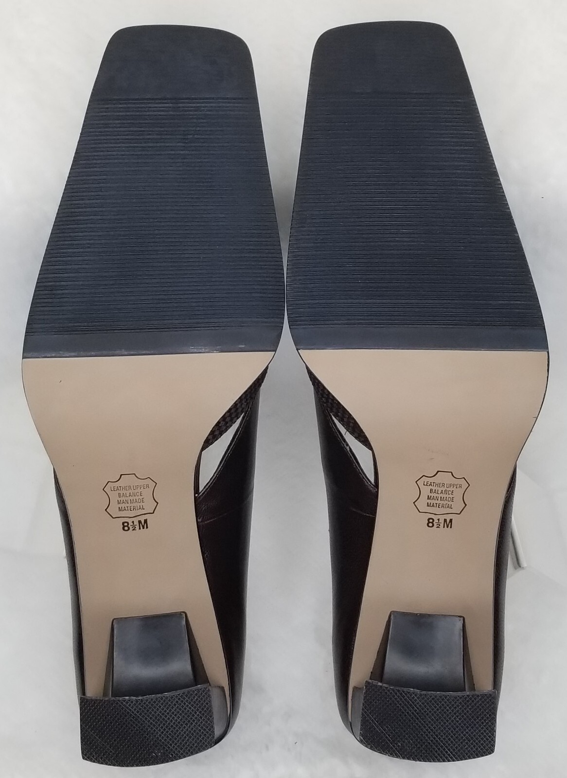 SACHA TOO SQUARE TOE BROWN PUMPS FORMAL BUSINESS BLOCK HIGH HEELS WOMENS 8.5M