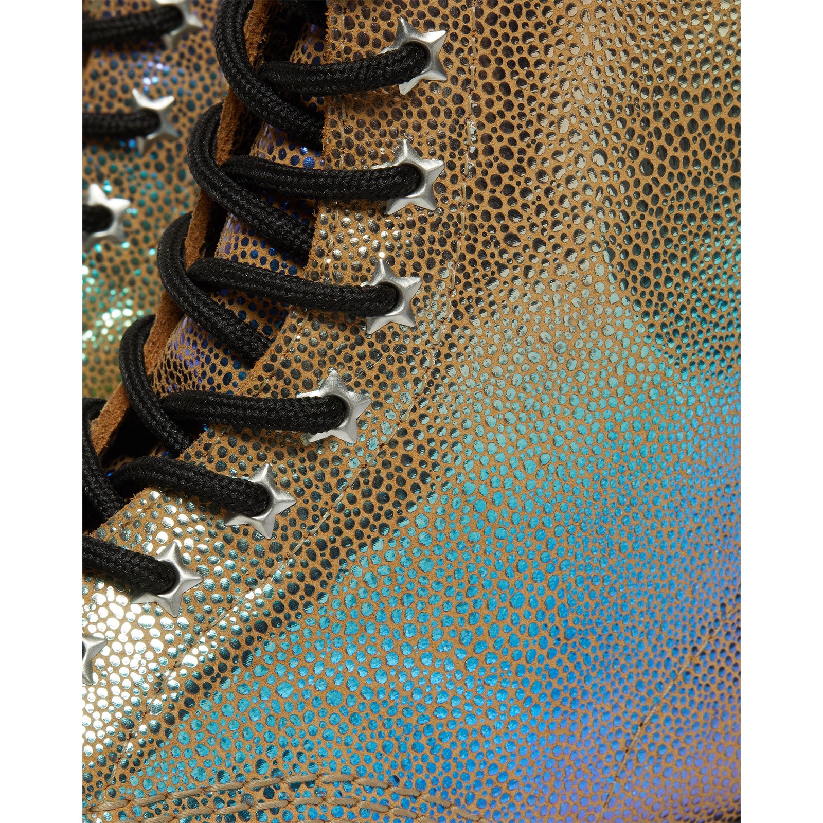 Dr. Martens 1460 Sand Rainbow Ray Leather Combat Boots Women’s 6 NWT