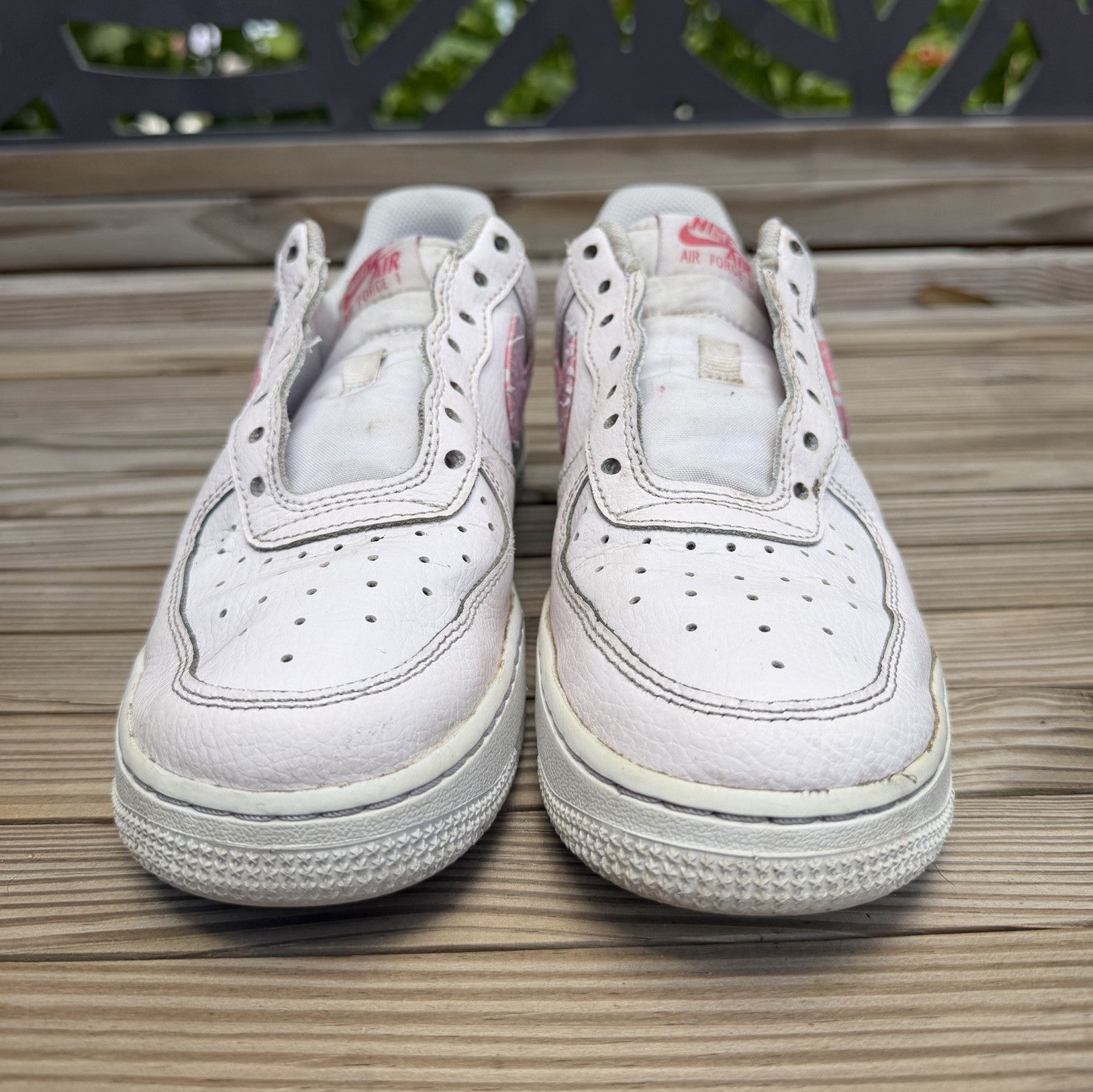 Nike Air Force 1 Low Pink Paisley Swoosh Womens Sneakers Size 6.5 FD1448 664