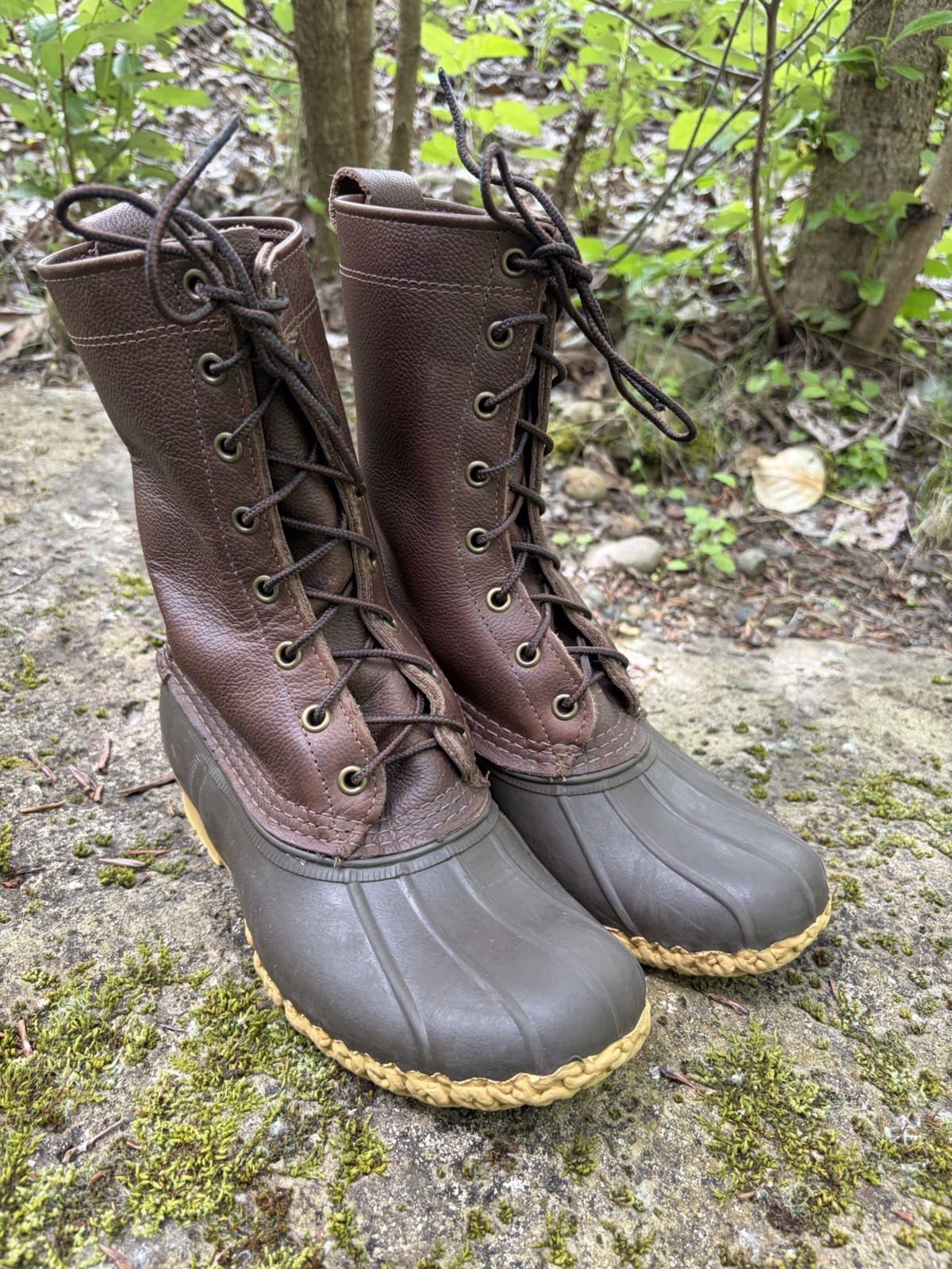 LL Bean Signature Maine Hunting Shoe Duck Boots Womens Size 6M Made In Maine