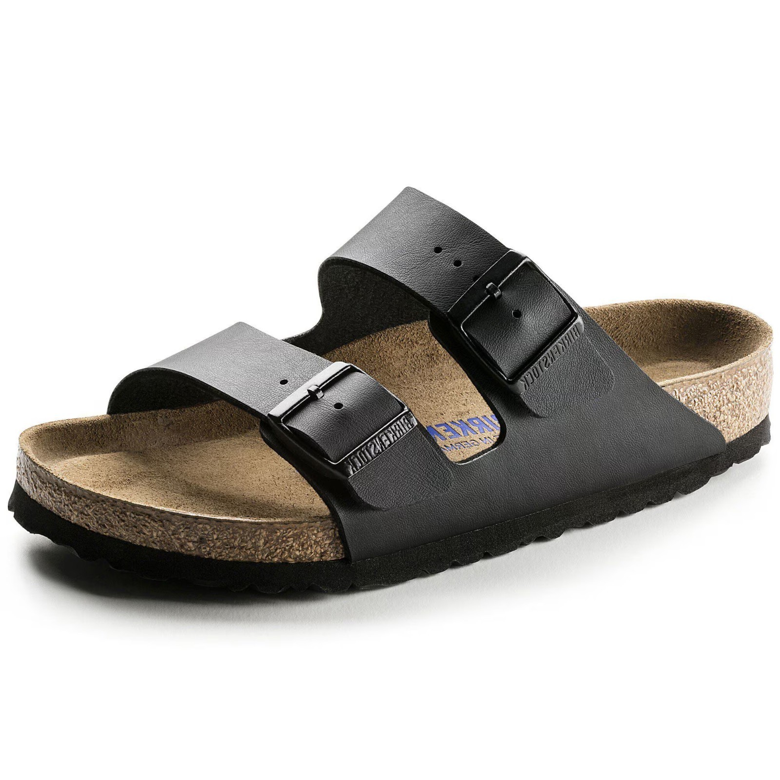 Birkenstock Arizona Black Birko-Flor Soft Footbed Unisex Sandals Wide/Narrow