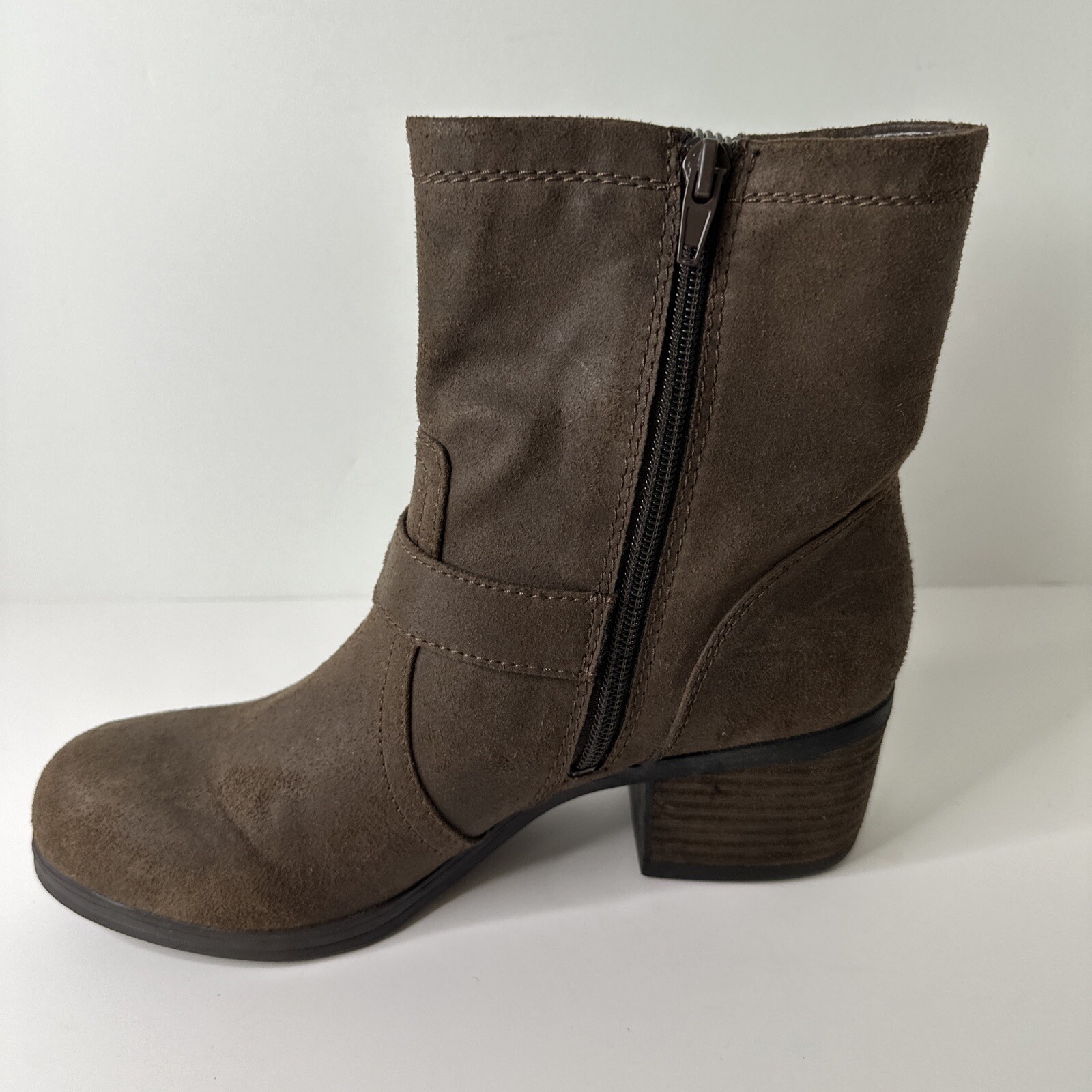 Carlos By Carlos Santana Rolla Bootie Womans Size 8.5 Zip Up/ Buckle Casual Wear