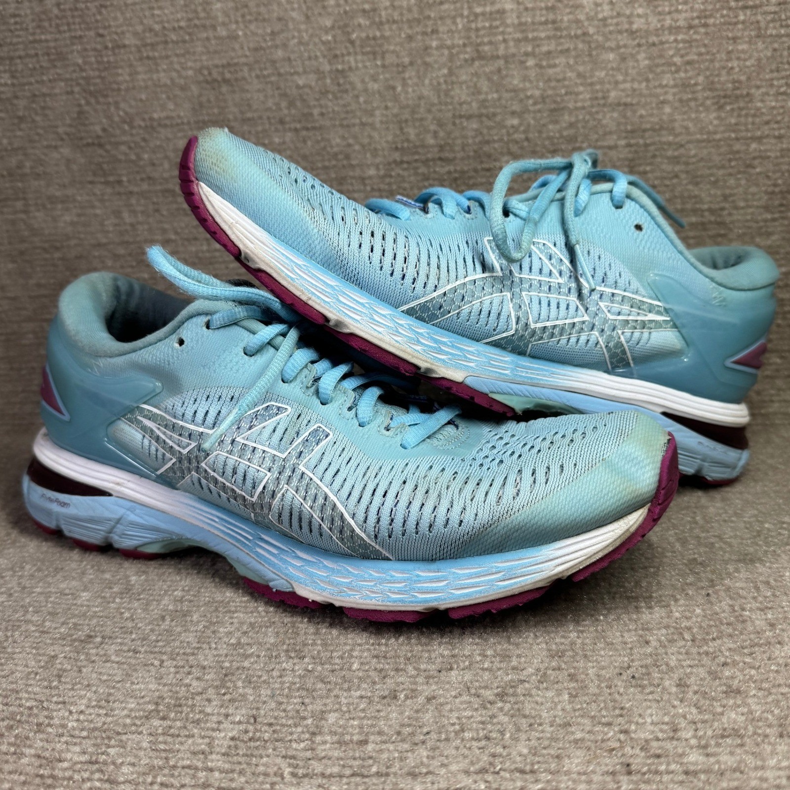 ASICS GEL-KAYANO 25 Womens 9 Blue Running Shoes 1012A026