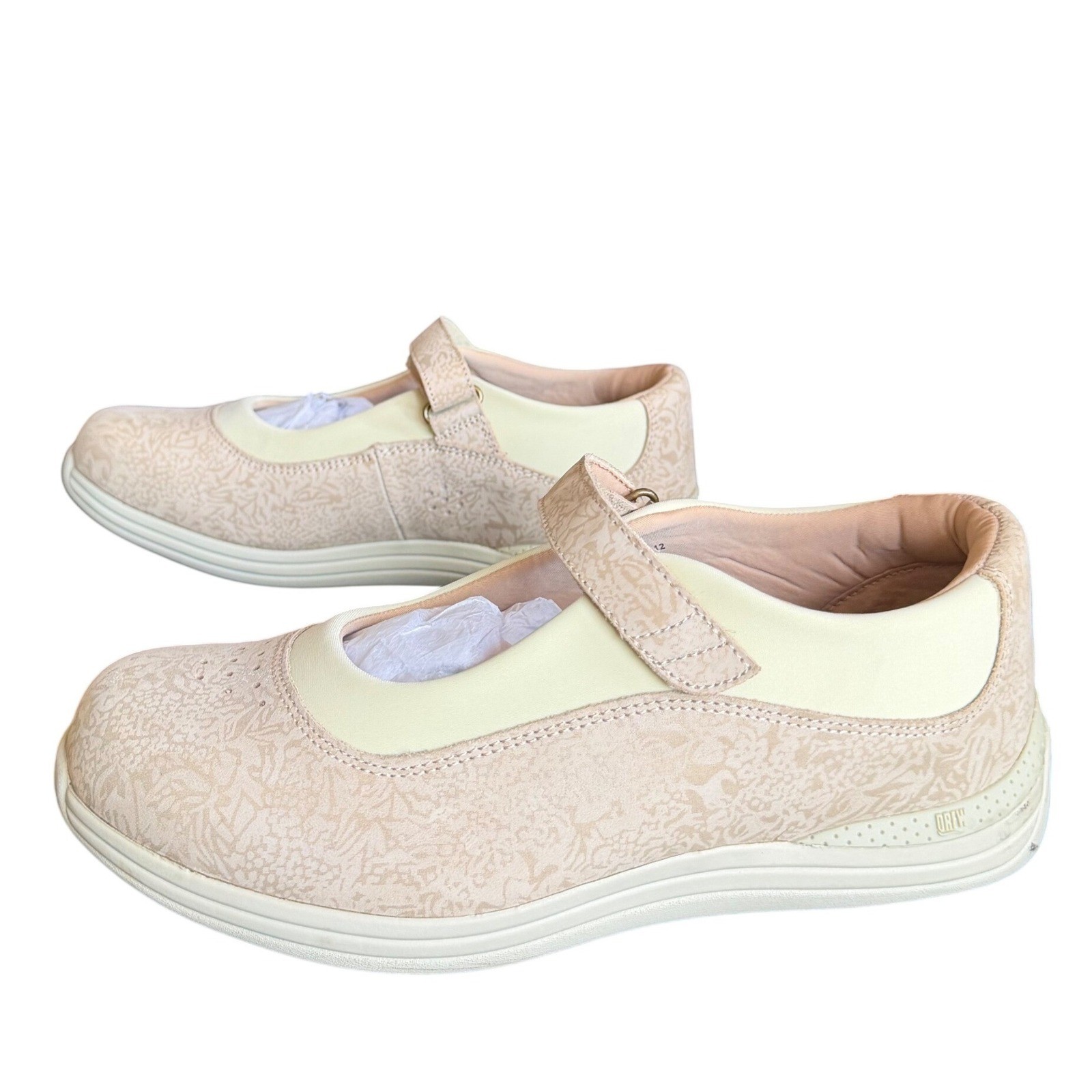 Drew Rose Mary Jane Comfort Shoes Womens 9 WW Bone Orthopedic Walking Adjustable