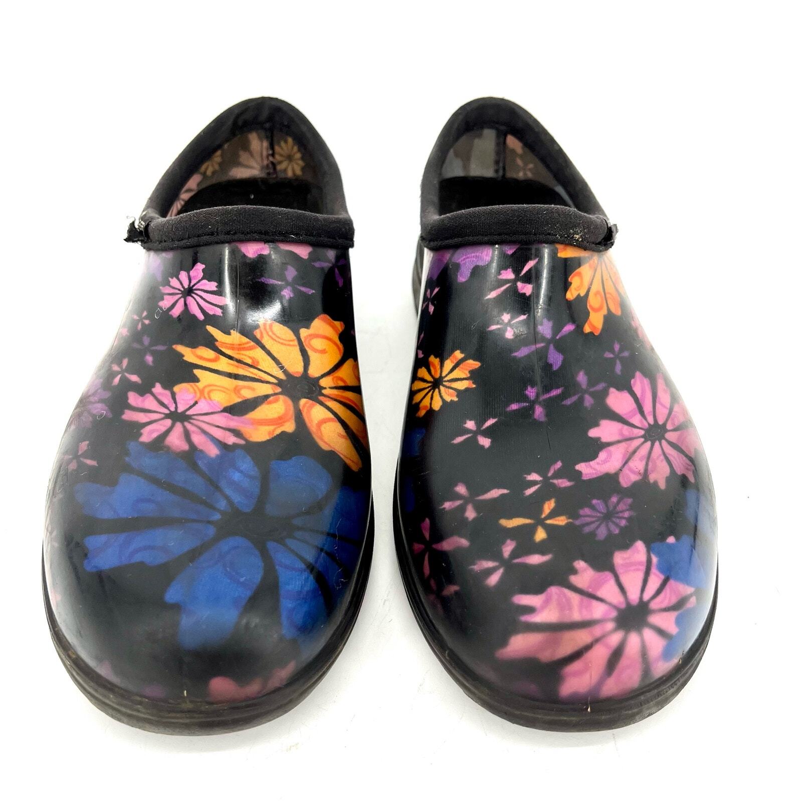 Sloggers Waterproof Rubber Gardening Shoes Boots Floral Women’s 9